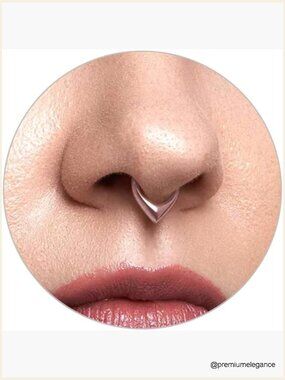 16G Hinged Septum Ring 8mm 10mm Surgical Steel Clear CZ Nose Cartilage